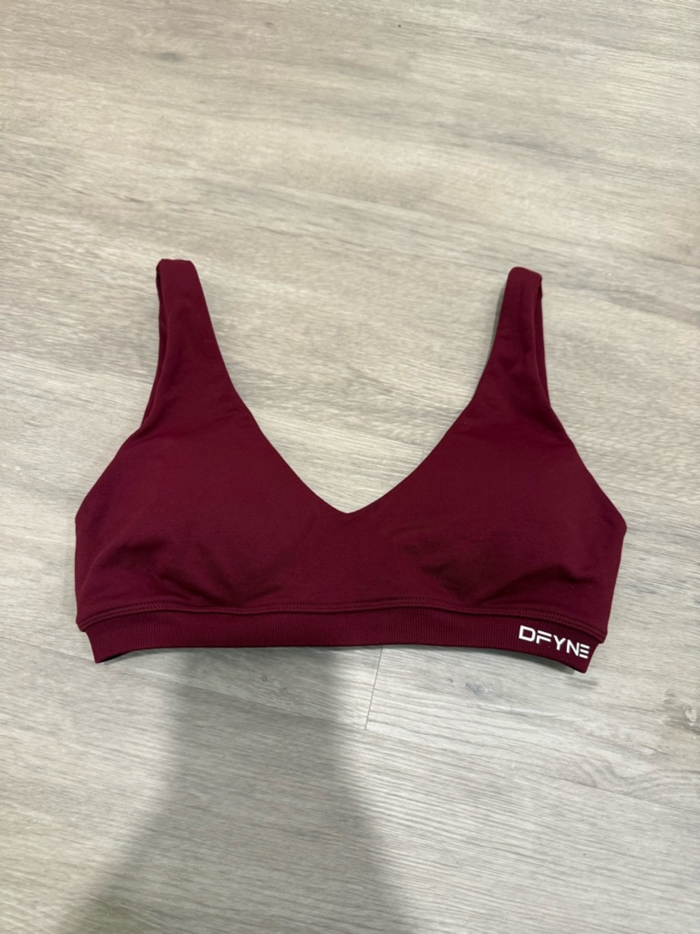 DFYNE Winter Berry Impact Scoop Back Bra